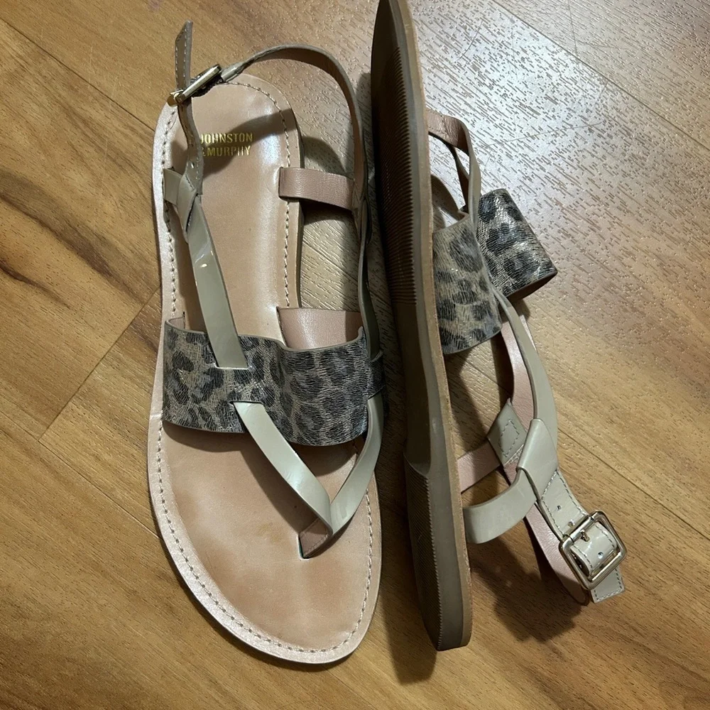 Johnston‎ & Murphy Tan and Brown Sandals with Classic Design